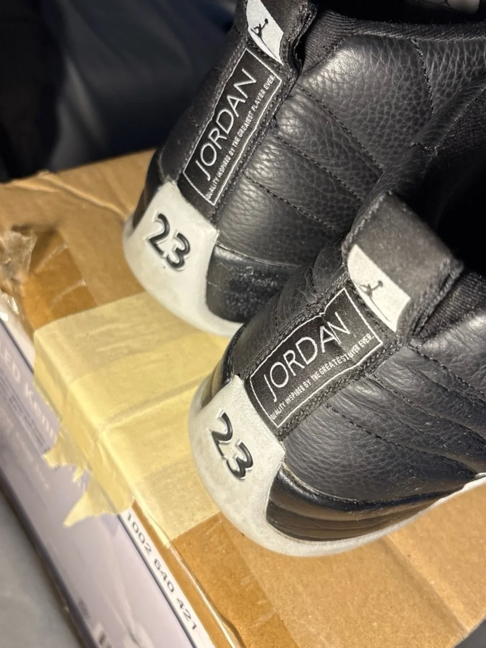 Jordan Black and White Men's High-Top Sneakers